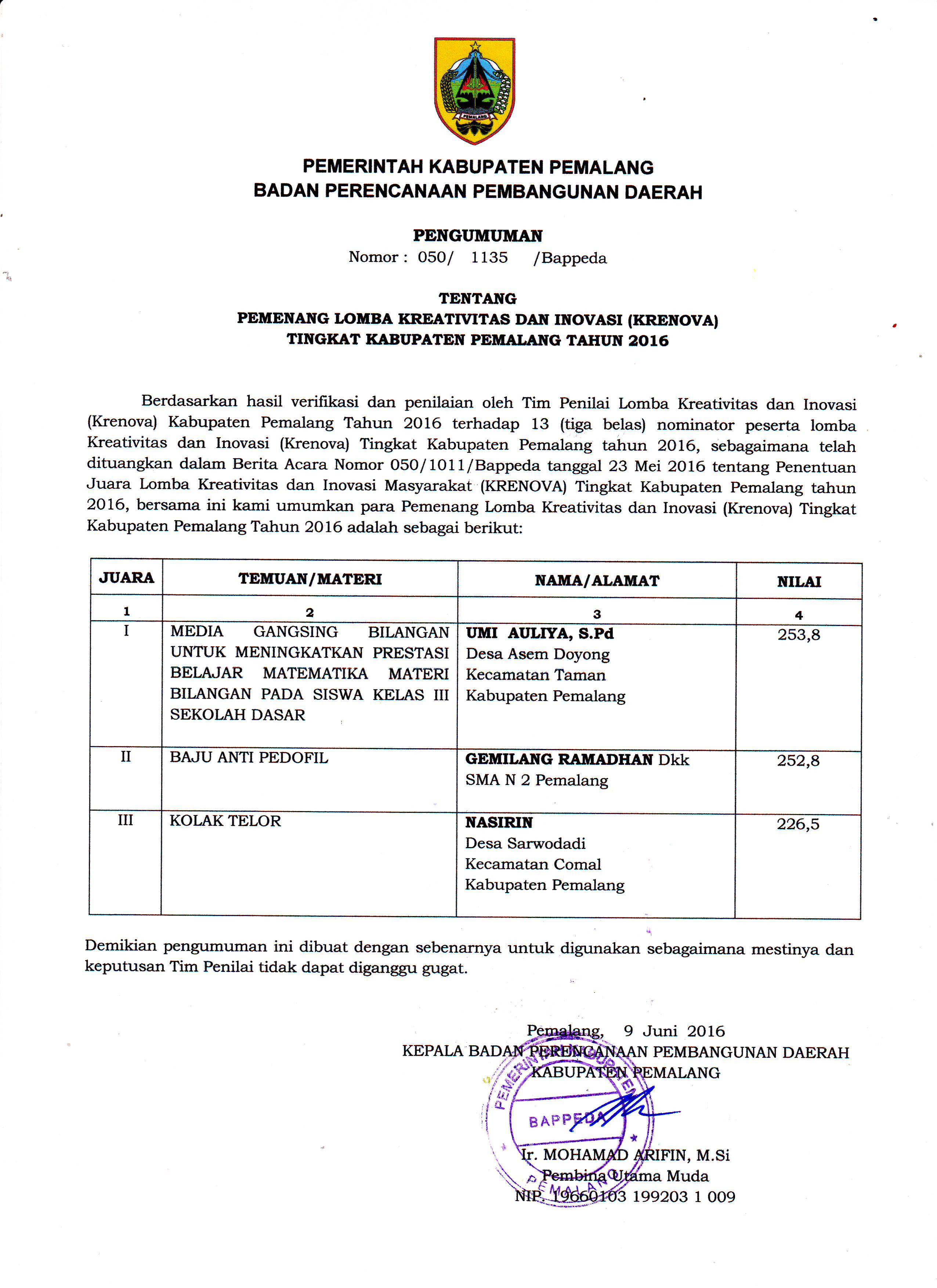 pemenang krenova0002